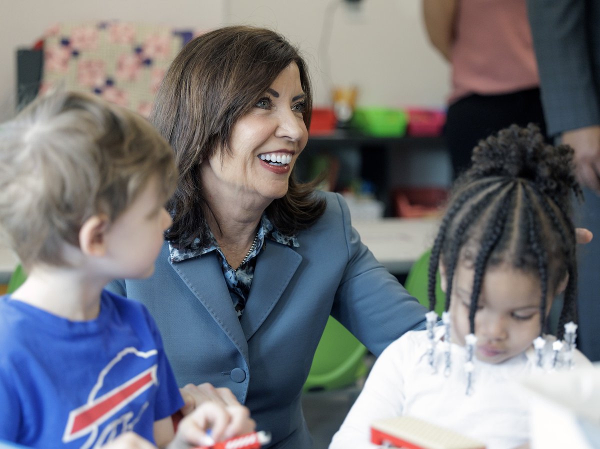 GovKathyHochul's tweet photo. Your family is my fight.

That’s why we’re passing a budget that invests in our kids: free school meals, bigger child tax credits and $2.2 billion for child care accessibility. https://t.co/mcVXxYm9DA