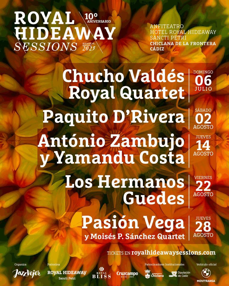 PASIÓN ALMODÓVAR 28 de agosto en ROYAL HIDEAWAY SESSIONS.

¡ Qué viva la música !

#RoyalHideawaySessions  #RoyalHideaway #Chiclanadelafrontera #Cádiz #Jazz #Música #PasiónVega #PasionAlmodóvar