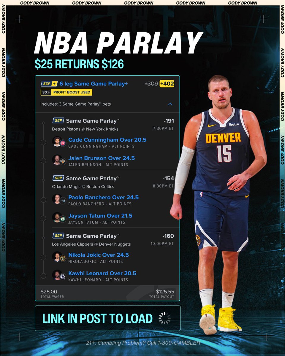 Cody Brown Bets tweet media