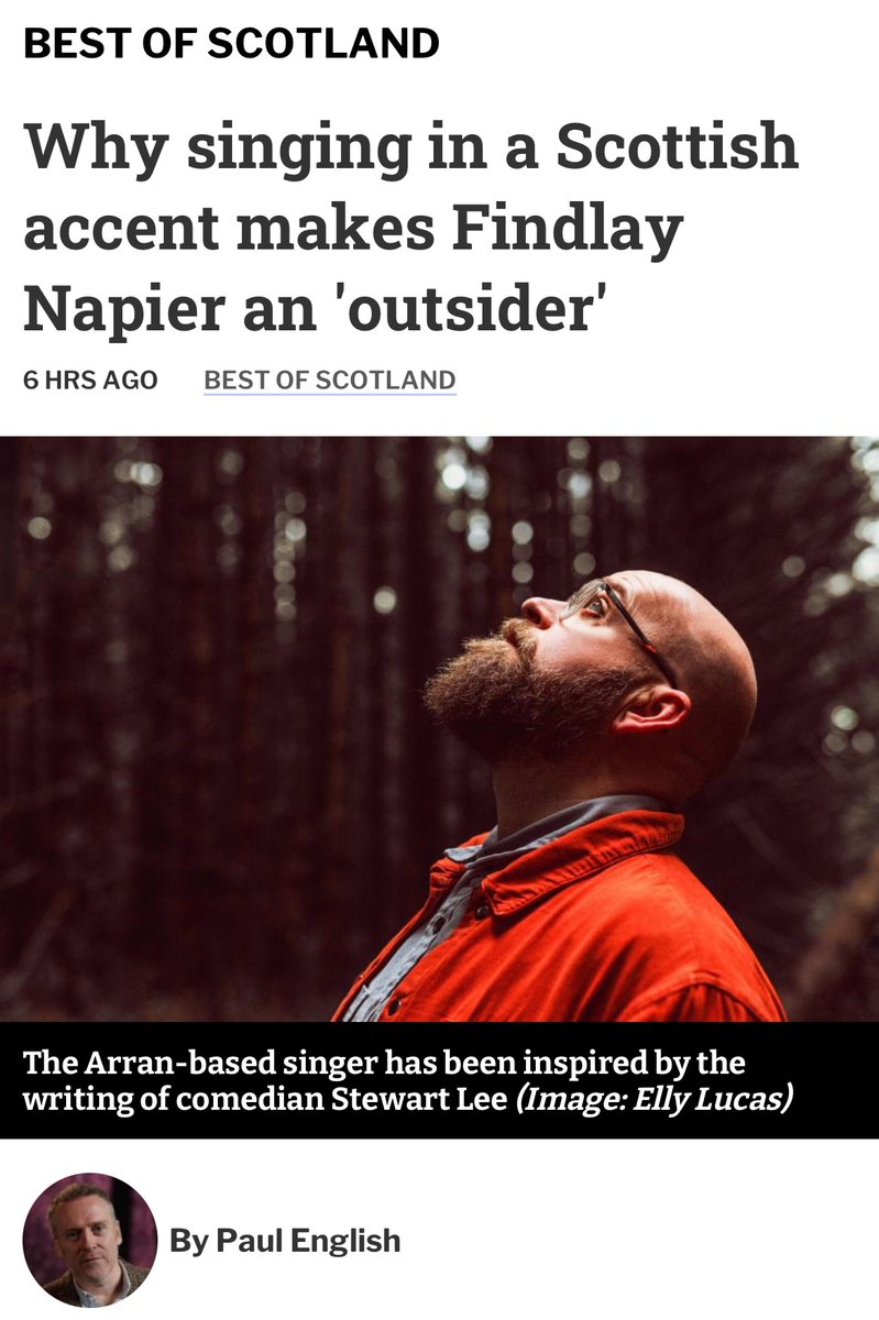 Behold an article about my new book and album “Outsider”. heraldscotland.com/culture/bestof…