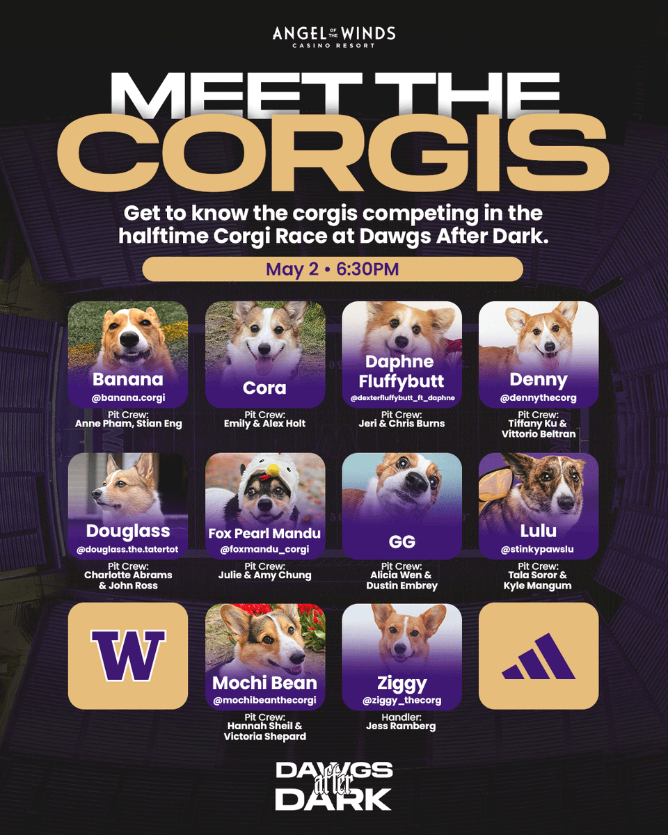 ☑️ Spring football
☑️ Corgi race
☑️ Immaculate vibes

🎟️ gohski.es/SpringFootball

#GoHuskies