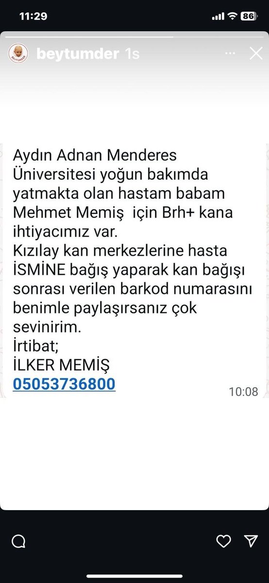 Dostlar Aydın acil kan ihtiyacı var 
Paylaşalım