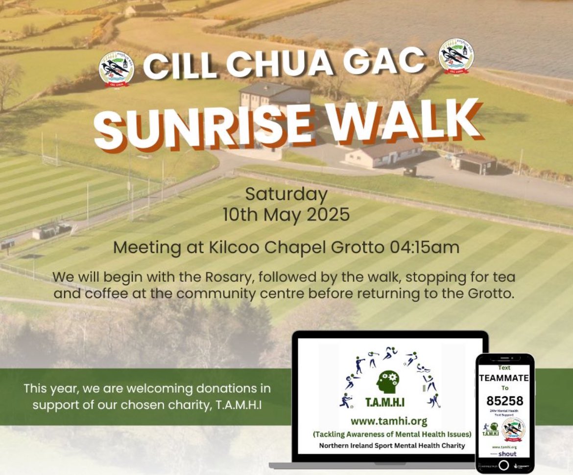 Join us on our Annual Sunrise Walk Saturday 10th May 2025 @ 415am

🌅 Let’s walk together to raise vital awareness and support those facing mental health challenges.

Donations in lieu of our friends at TAMHI.