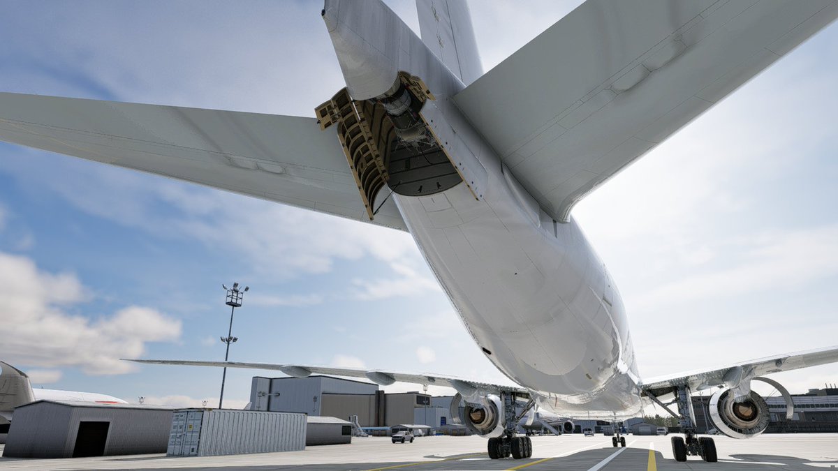 FlightFactor's tweet photo. Did you know❓
Our 777v2 has various details modelled around the plane.
These are features that are rarely modelled in airliners across the industry, but we believe even the small details matter. #Xplane #777v2 #flightfactor https://t.co/QmkkycQuGr