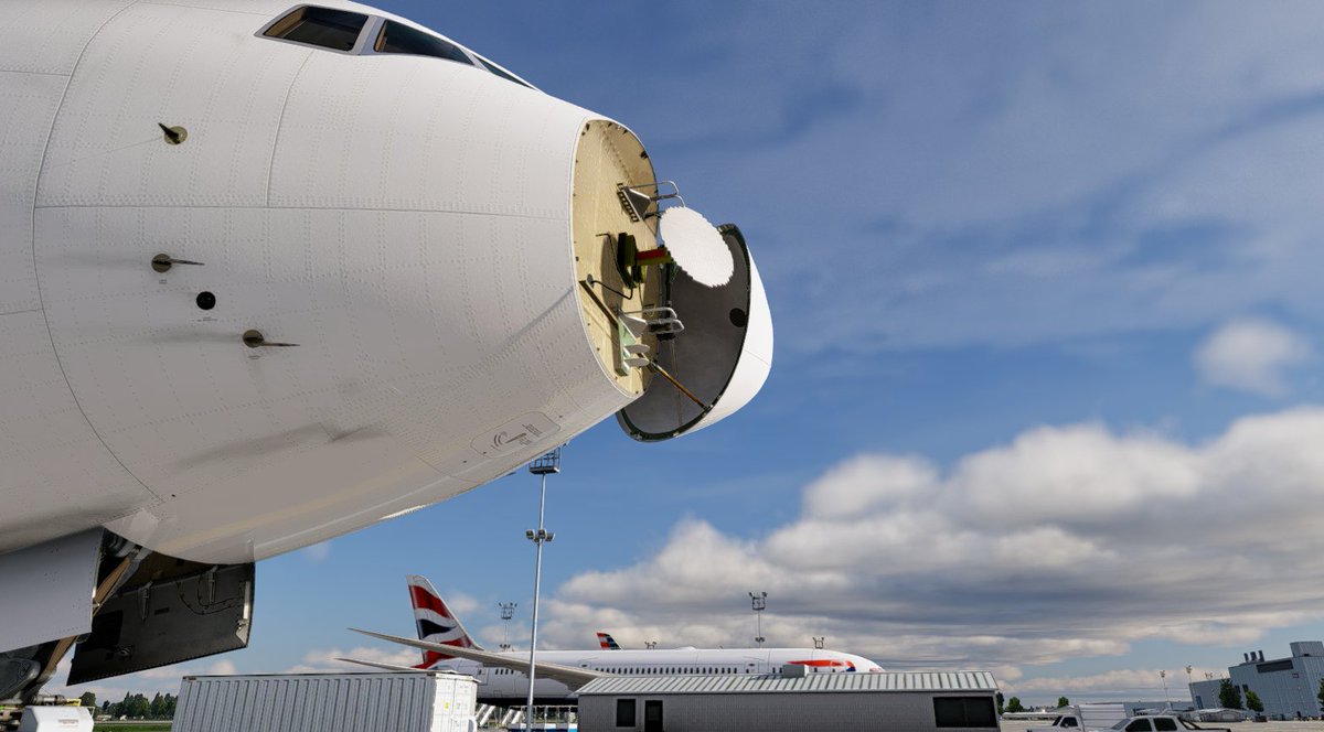 FlightFactor's tweet photo. Did you know❓
Our 777v2 has various details modelled around the plane.
These are features that are rarely modelled in airliners across the industry, but we believe even the small details matter. #Xplane #777v2 #flightfactor https://t.co/QmkkycQuGr