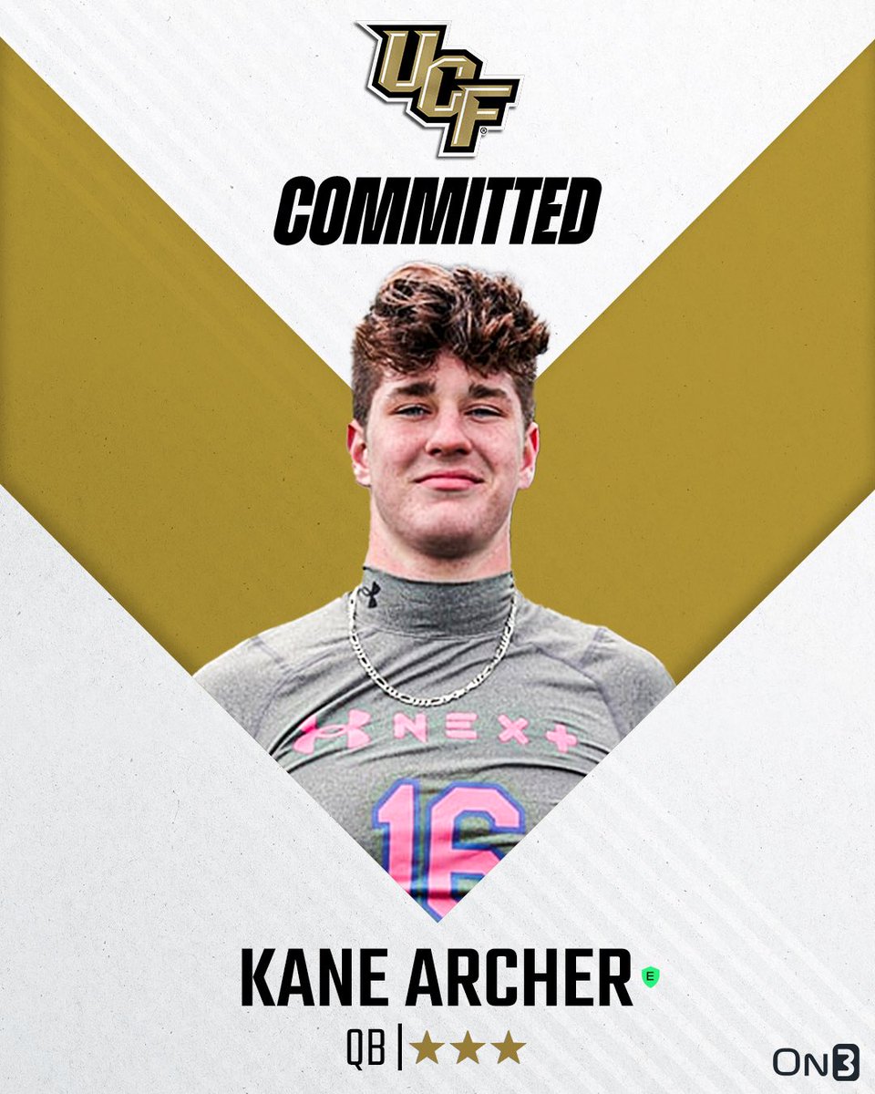 🚨BREAKING🚨 QB Kane Archer has committed to UCF, <a href="/Hayesfawcett3/">Hayes Fawcett</a> reports⚔️

Read: on3.com/news/2026-qb-k…