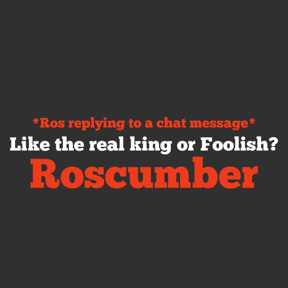 #Ros #Roscumber #Foolish #FoolishGamers #RoscumberQuote #TheRealm #TheRealmSMP #TRSMP #Quote #Minecraft #SMP #MinecraftSMP <a href="/Realm_Fanatic/">𝐉𝐚𝐦𝐞𝐬</a>