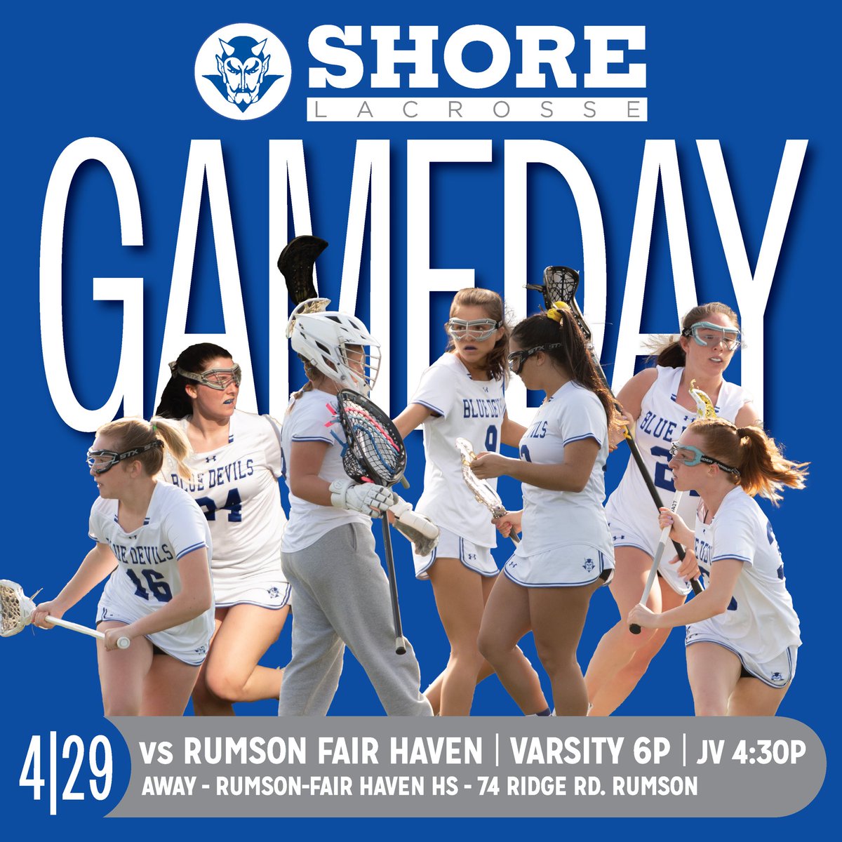 The Blue Devils take on the RFH Dawgs tonight in a Shore Conference American Division battle.  6pm @ RFH. 🥍💙🥍💙 #BleedBlue #ShorePride <a href="/ShoreRegional/">Shore Regional</a> <a href="/ShoreAthletics/">Shore Athletics</a> <a href="/TheLinkNews/">The Link News</a>