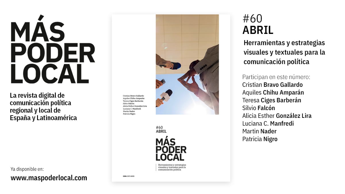 📢¡Nuevo número! 

Ya está aquí nuestra edición nº60.    

👉"Herramientas y estrategias visuales y textuales para la comunicación política". 

✅Nuestra revista es OA, consulta ya todos sus contenidos: maspoderlocal.com/index.php/mpl
