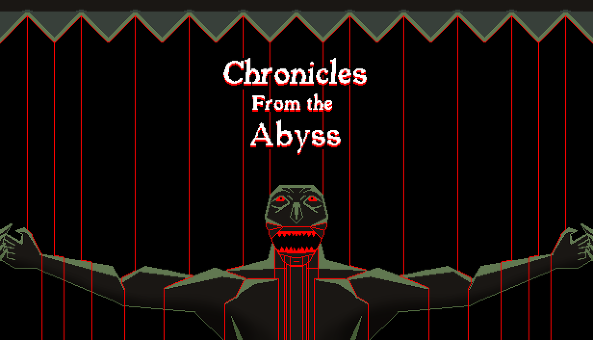Trial_by_Fir3's tweet photo. Hello everyone. Over the last few weeks you may have noticed myself & @itrytomakegames posting about a few twisted horror games we made, that all feature their own unique look. 

Well, we have since added them to Steam in the form of Chronicles from the Abyss.  4 games, the original 58 endings plus 4 new ones along with 60 achievements to unlock, & playable in 4 different languages. 

English
Brazilian Portuguese
Japanese 
Simplified Chinese

It would mean the world to us if you wishlist it & share it with your friends. Link in follow up:
