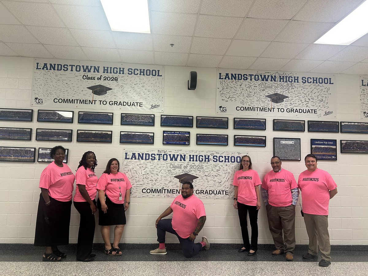 The <a href="/LandstownEagles/">Landstown HS</a> Admin team supports the <a href="/AccessCollegeFd/">Access College Fd.</a> #IGotin2025 Day!