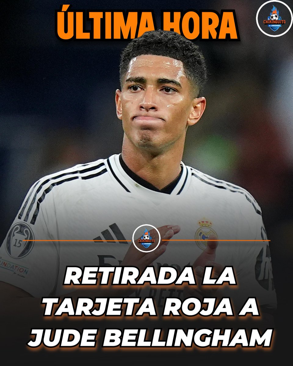 elchiringuitotv's tweet image. 🚨 Última Hora | Rüdiger, SANCIONADO con 6 partidos tras lo sucedido en la final de Copa. 

🟥❌ A BELLINGHAM le han QUITADO la ROJA. 

➡️ Lucas, sancionado con 2 partidos.