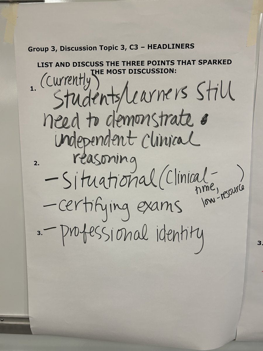 BIDMC_Education's tweet image. Day 2 at #MillenniumConference2025 concludes with deep dives into faculty development + AI.
💬 Groups explored:
“Rules of the road” for assessment
Incentives for AI use in faculty evals
Community building & accountability
Learners still need to show clinical reasoning
#AIinMedEd