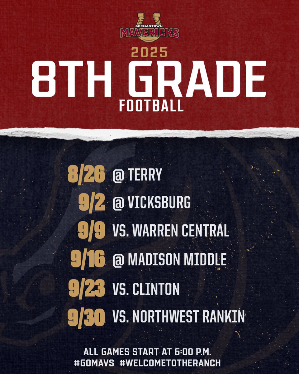 🏈🗓️ Make plans to join us at The Ranch or on the road during the 2025 football season! #gomavs