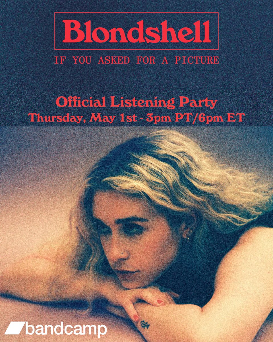 .<a href="/Bandcamp/">bandcamp</a> listening party Thursday 🩷 I'll be in the chat answering Qs
blondshell.bandcamp.com/merch/if-you-a…