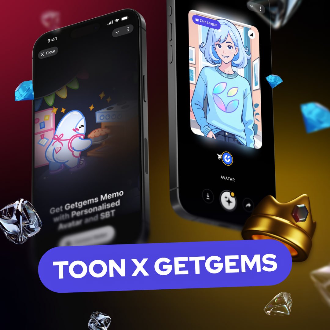 ToON Nation (@toon_nation_app) on Twitter photo We said collabs were comingโฆ and hereโs the first one! ๐ฅ
๐ ToON x Getgems collab is live! ๐
<a href="/getgemsdotio/">Getgems ๐ - TON NFT Marketplace</a>, a top-tier NFT marketplace on TON, is celebrating 3 years! Complete a special wrap and claim a limited-edition SBT celebrating 3 years of TON NFTs ๐๐คฉ
Plus, weโve We said collabs were comingโฆ and hereโs the first one! ๐ฅ
๐ ToON x Getgems collab is live! ๐
<a href="/getgemsdotio/">Getgems ๐ - TON NFT Marketplace</a>, a top-tier NFT marketplace on TON, is celebrating 3 years! Complete a special wrap and claim a limited-edition SBT celebrating 3 years of TON NFTs ๐๐คฉ
Plus, weโve