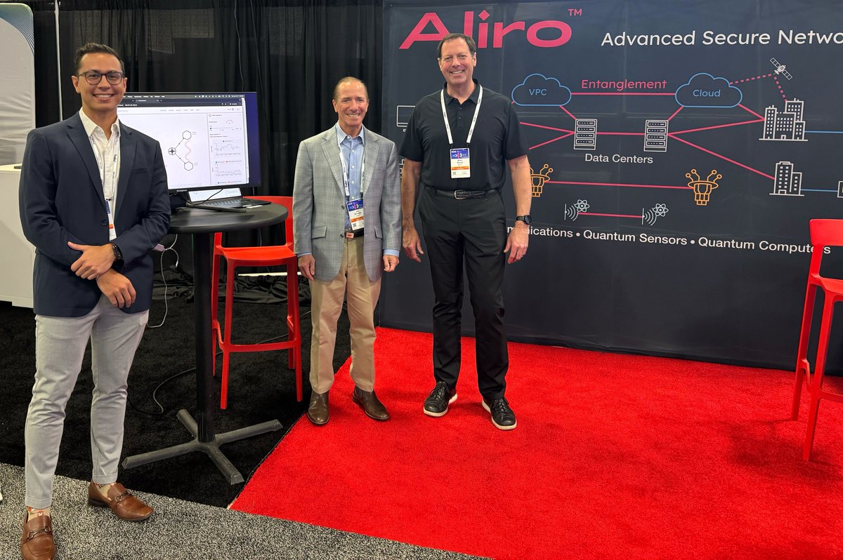 AliroQuantum's tweet photo. Aliro is on the ground at RSA Conference 2025! See a demo of how we deliver on the promise of secure network communications resistant to threats from AI and quantum computation. Visit us at booth #6080, right next to the Checkpoint booth in the North Hall.
#SecureNetworks #QuantumNetworking #RSAConference2025