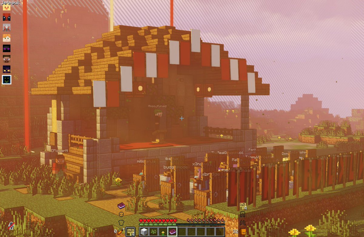 WhoIsFishie's tweet photo. Players of Minecraft protesting against nepotism in Maldives   

top 10 most peaceful protest of all time

#DhulehNukuraanan 
#JusticeForYumnu 
#ImpunityUpToMother https://t.co/YprSCrPk1H