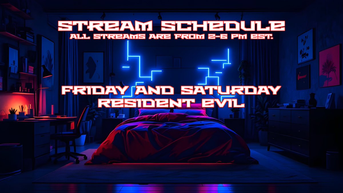 Stream Schedule 05/02/2025-05/03/2025.

NOTE: I am switching up my streaming schedule! So from here on, my streams will be from 2-6 instead of 4-8. Also, the stream for this Friday will be starting at 1 to make up for lost time.

#Furry #Vtuber #TwitchStreamer