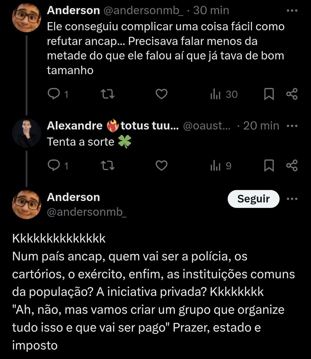 Impossível ser Ancap depois  disso: