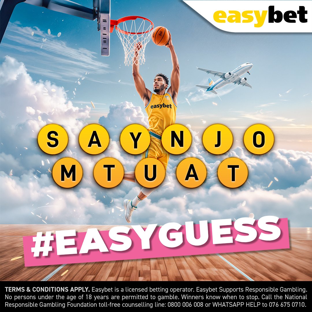 Easybet_SA's tweet photo. 🏀 Sky-high baller alert! ✈️
Can you decode SAYNJO MTUAT and name this NBA star?
👇 Drop your guess for a chance to win!
🤑 Bet on NBA here: https://t.co/7UNOIiyhoA
#EasyGuess #Easybet #AltitudeRush #NBA https://t.co/yRdVybFklE