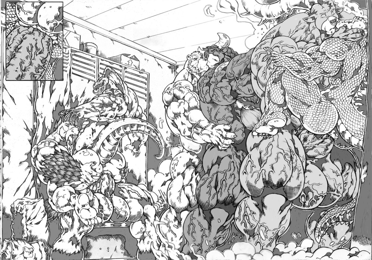 FurryMuscles's tweet photo. Hercules dreams big, but the Disciples of Iron give him MORE. A magical transformation unleashes his inner power &amp; ignites a primal passion. Can he handle it? Dive into the heat: https://t.co/Y3UQF1dtUk

#bara #muscle #muscles #gay https://t.co/E1SJ0ljUv2