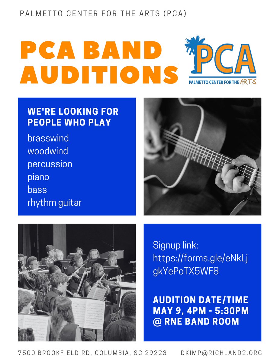 PCA (@pca_rne) on Twitter photo πΆ Choice 2 auditions are right around the corner!! Want to join our award winning PCA Band? Check out this information π #Band #Auditions #Choice2 <a href="/R2Magnets/">Barbara Turner</a> <a href="/indiracc/">Indira C-Cummings</a> <a href="/RNECavaliers/">Richland Northeast HS</a> <a href="/RNESaber/">The Saber</a> <a href="/Richland2A/">Richland2Arts</a> <a href="/RichlandTwo/">Richland School District Two</a> <a href="/Cavplex/">Cavplex</a> πΆ Choice 2 auditions are right around the corner!! Want to join our award winning PCA Band? Check out this information π #Band #Auditions #Choice2 <a href="/R2Magnets/">Barbara Turner</a> <a href="/indiracc/">Indira C-Cummings</a> <a href="/RNECavaliers/">Richland Northeast HS</a> <a href="/RNESaber/">The Saber</a> <a href="/Richland2A/">Richland2Arts</a> <a href="/RichlandTwo/">Richland School District Two</a> <a href="/Cavplex/">Cavplex</a>