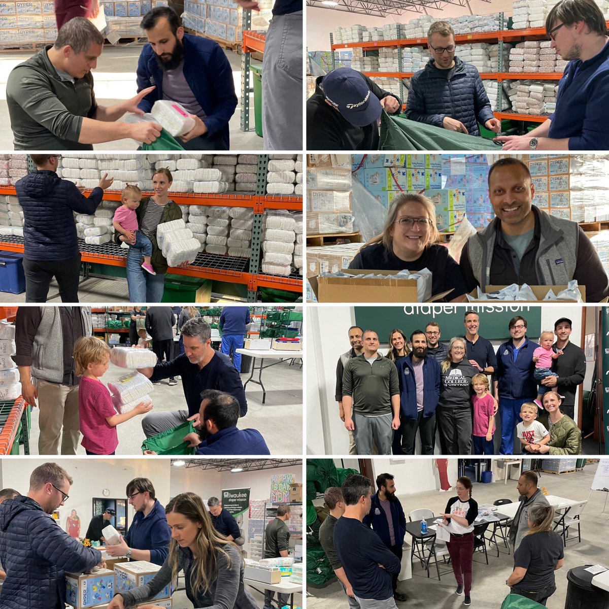 MCW VIR (@mcw_vir) on Twitter photo Huge thanks to our IR residents, faculty & families who volunteered with <a href="/MKEdiaper/">Milwaukee Diaper Mission</a> Mission! 🍼 Together, we packed essentials for distribution to social service partners across the area. Grateful for this crew showing up & giving back to families in need. #CommunityImpact Huge thanks to our IR residents, faculty & families who volunteered with <a href="/MKEdiaper/">Milwaukee Diaper Mission</a> Mission! 🍼 Together, we packed essentials for distribution to social service partners across the area. Grateful for this crew showing up & giving back to families in need. #CommunityImpact