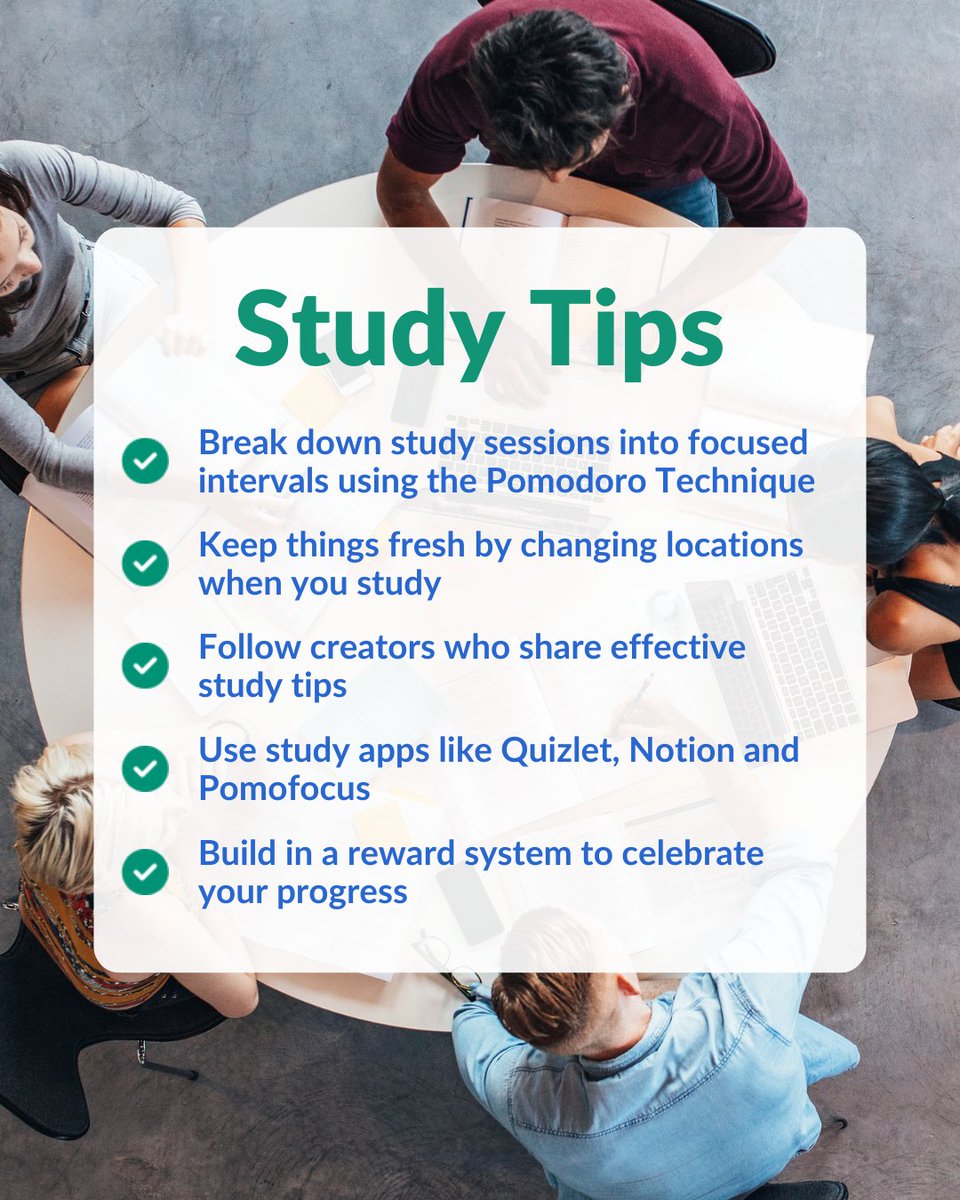 If you're gearing up for #finals, here are a few ideas for shaking up your study routine!