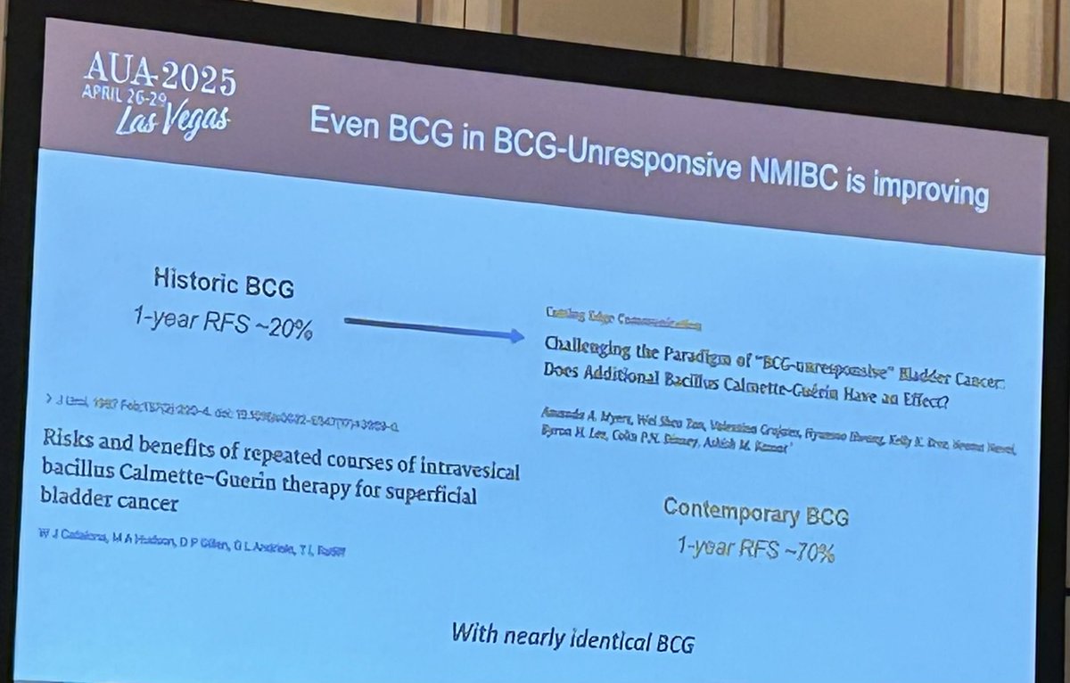 Sabine D. Brookman-May (@brookmans76) on Twitter photo #BCG as a King at risk but also with outcomes that have improved over time even in BCG unresponsive diseases
#IBCG Session at #AUA25
<a href="/BenjaminPradere/">Benjamin Pradere</a> <a href="/pcvblack/">Peter Black</a> <a href="/UroDocAsh/">Ashish M. Kamat, MD, MBBS</a> #BCG as a King at risk but also with outcomes that have improved over time even in BCG unresponsive diseases
#IBCG Session at #AUA25
<a href="/BenjaminPradere/">Benjamin Pradere</a> <a href="/pcvblack/">Peter Black</a> <a href="/UroDocAsh/">Ashish M. Kamat, MD, MBBS</a>