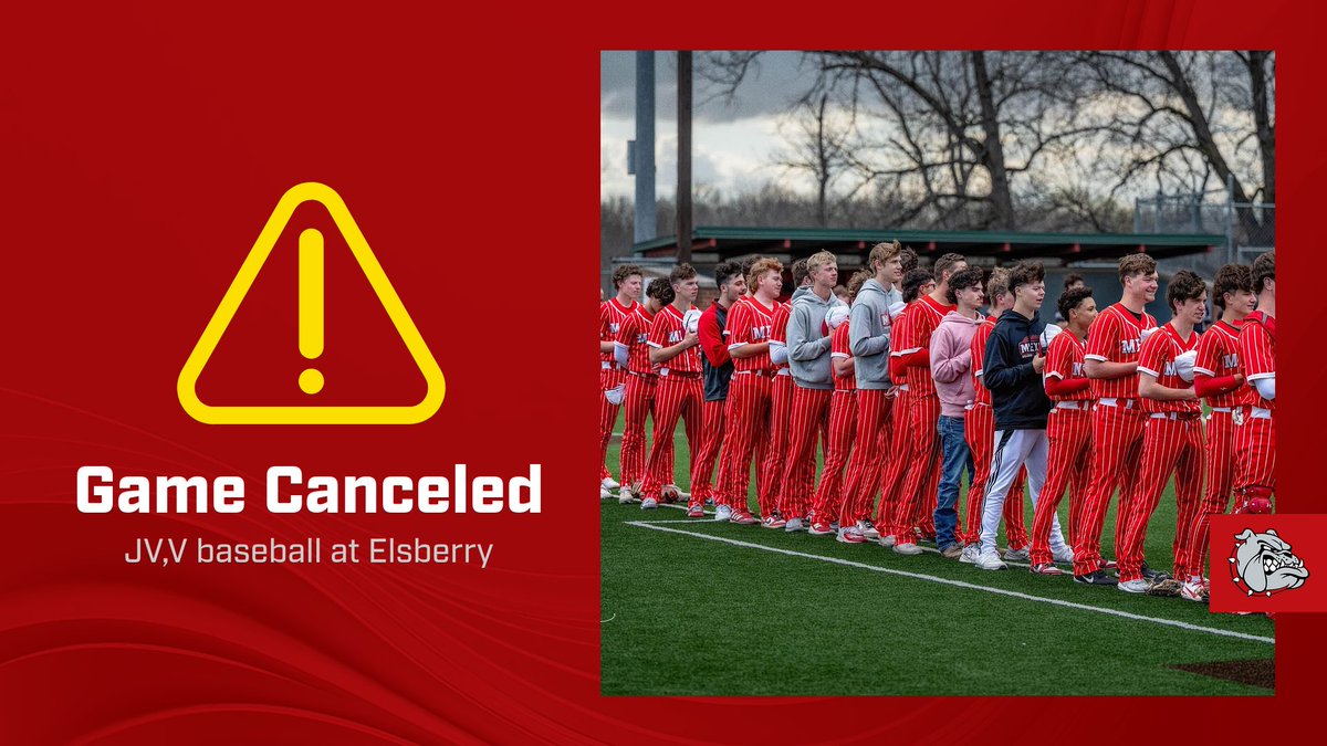 The JV,V baseball game at Elsberry has been canceled for tonight.