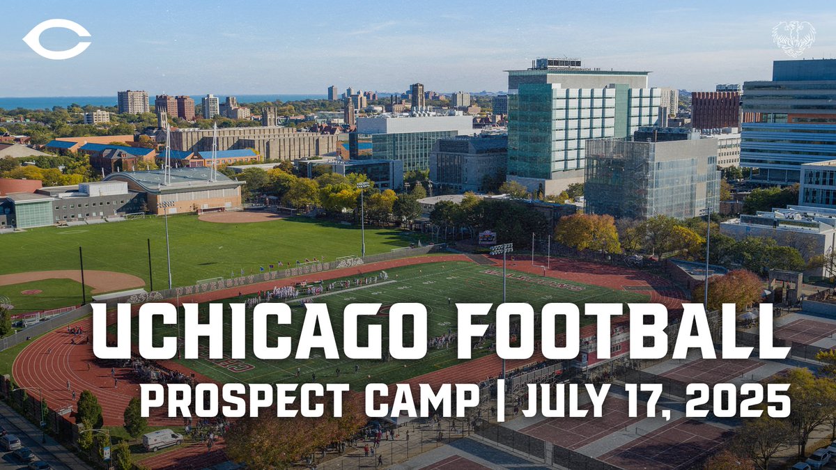 UChicagoFB's tweet image. 2025 Prospect Camp Registration is now live! Come camp with the Maroons! …rsityofchicagofootball.totalcamps.com/shop/EVENT