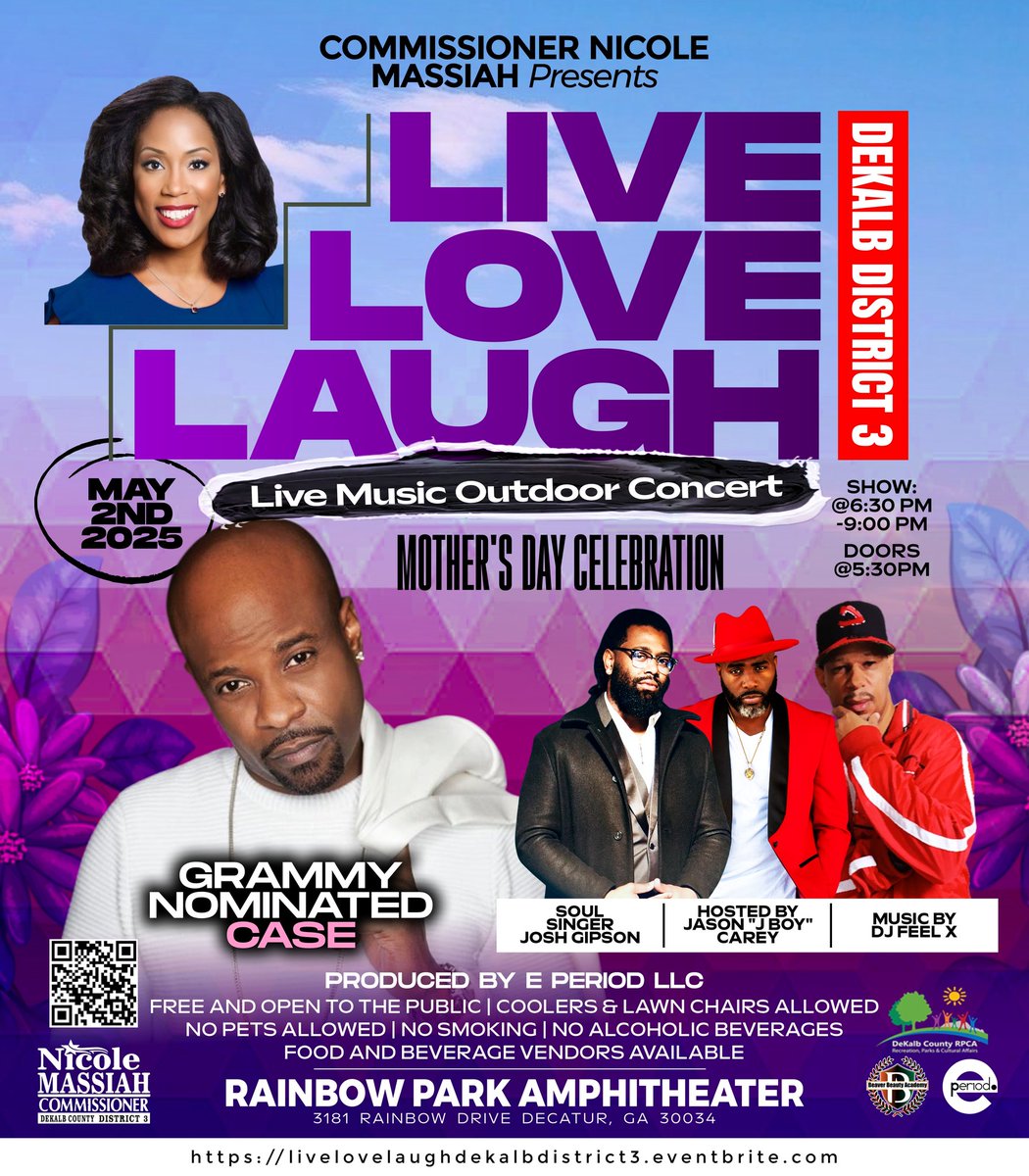 Live, Love, Laugh DeKalb Outdoor Concert Series featuring Grammy Nominated CASE - mailchi.mp/hollalujah/thr…