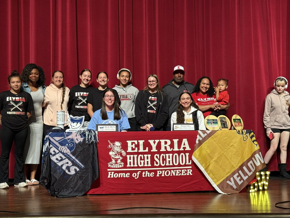 SIGNING DAY ALERT-Proud of our girl <a href="/Morgan_palos05/">Morgan Palos</a>! Congratulations on your commitment to Baldwin Wallace University 🥎<a href="/markpalos1125/">Palos</a> <a href="/ElyriaAthletics/">Elyria Athletics</a> <a href="/softballelyria/">Elyria High Softball</a>