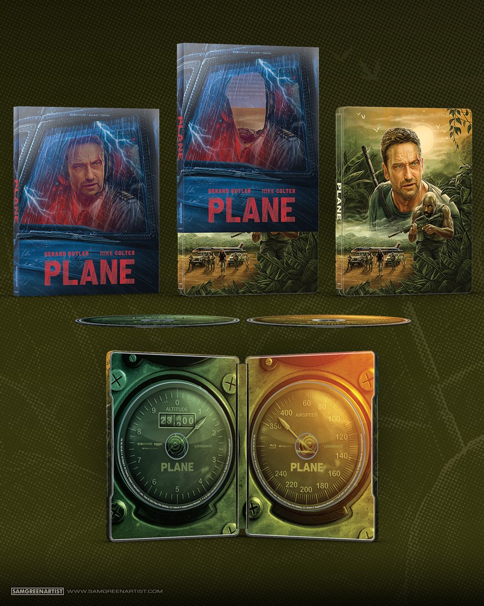 SamGreenArtist's tweet image. PLANE ✈️
I'm pleased to share my latest collaboration with @Lionsgate for the 4K steelbook release of the Gerard Butler and Mike Colter lead action thriller ‘Plane’.
Painted in @Procreate
#Plane #Lionsgate