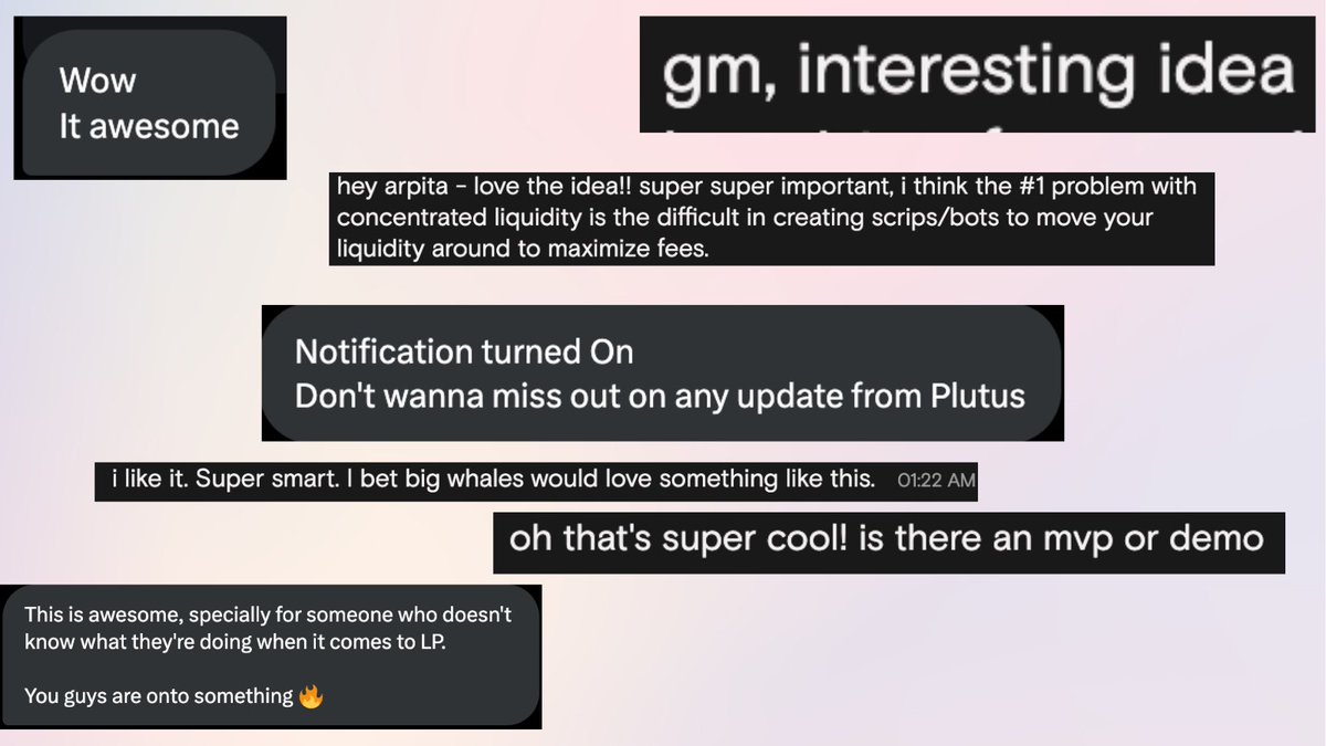 Some reviews from people who saw demo for Plutus🤩