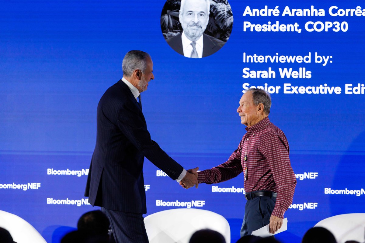Mike Bloomberg (@mikebloomberg) on Twitter photo .<a href="/BloombergDotOrg/">Bloomberg Philanthropies</a> & #COP30's partnership will strengthen local leaders to expand clean energy, cut pollution, and strengthen economies.
I look forward to working with Amb. André Corrêa do Lago to turbocharge a new era of climate resilience and economic growth. .<a href="/BloombergDotOrg/">Bloomberg Philanthropies</a> & #COP30's partnership will strengthen local leaders to expand clean energy, cut pollution, and strengthen economies.
I look forward to working with Amb. André Corrêa do Lago to turbocharge a new era of climate resilience and economic growth.