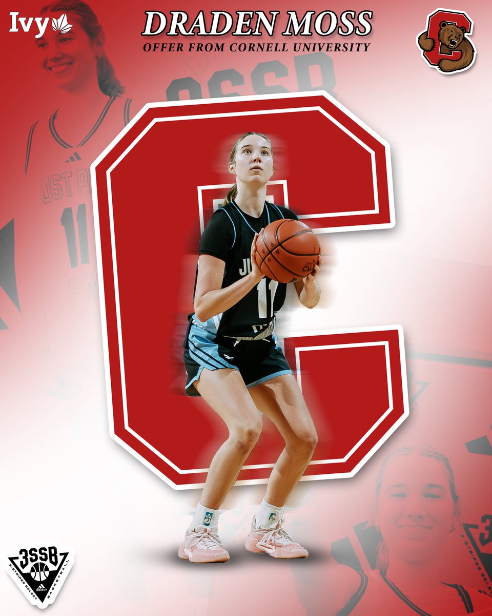 JP FAM Girls 3SSB (@jpfamgbb) on Twitter photo 2026 6’0 Guard Draden Moss (<a href="/draden_moss/">Draden Moss</a>) earns an offer from Cornell University! <a href="/coachgarner12/">Emily Garner</a>
<a href="/3SSBGCircuit/">3Stripes Select Basketball Girls Circuit</a>
Congrats FAM! #3SSBgirls
#TheFAMway / / / 💙🤍🏀 2026 6’0 Guard Draden Moss (<a href="/draden_moss/">Draden Moss</a>) earns an offer from Cornell University! <a href="/coachgarner12/">Emily Garner</a>
<a href="/3SSBGCircuit/">3Stripes Select Basketball Girls Circuit</a>
Congrats FAM! #3SSBgirls
#TheFAMway / / / 💙🤍🏀