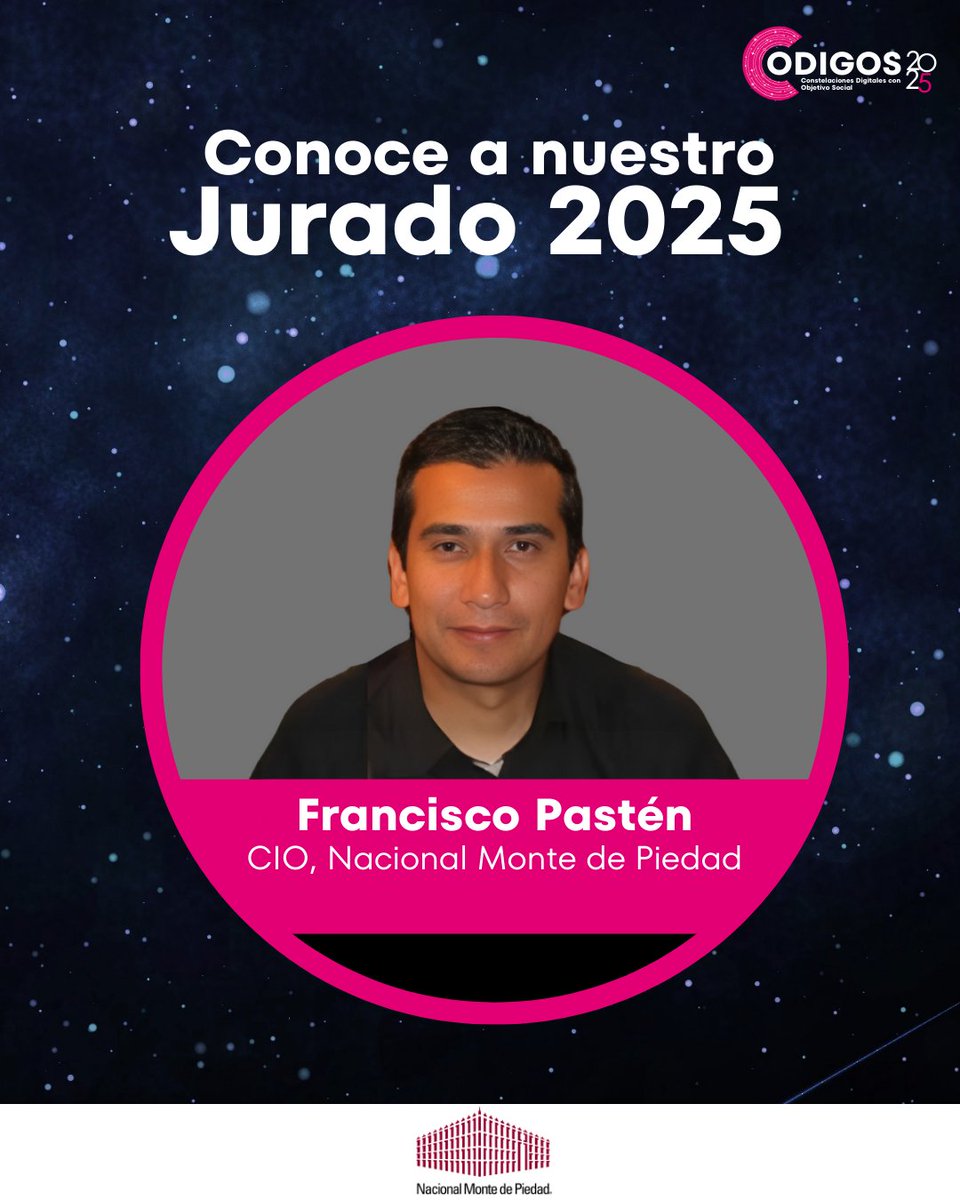 codigosmex's tweet image. Conoce a nuestro #jurado para esta nueva edición de #CODIGOS2025, integrado por nuestros grandes #AliadosYPatrocinadores.
#emprendedoresmx #emprendedoresméxico