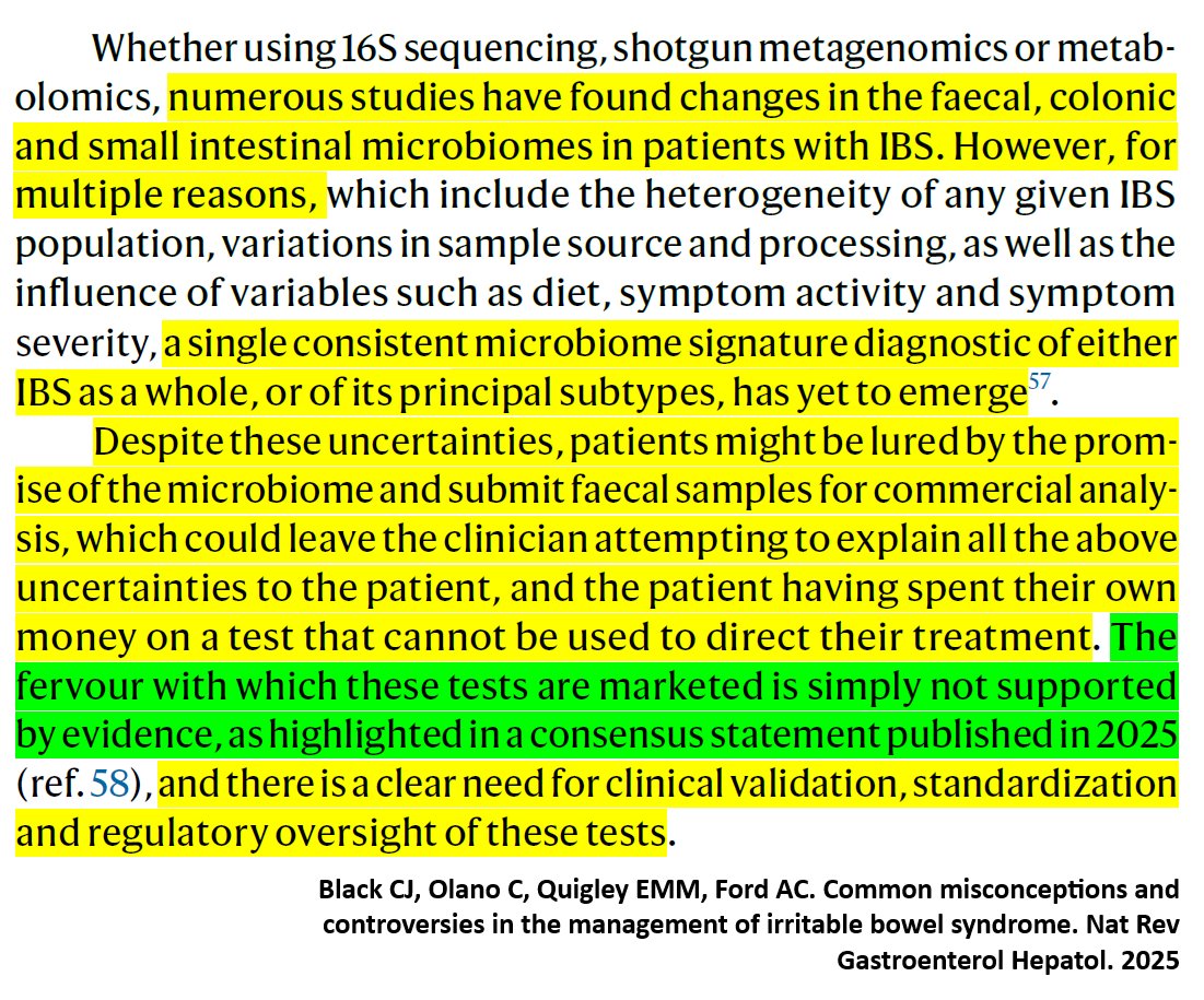🦠On microbiome testing
It couldn't be said more clearly 👏👏