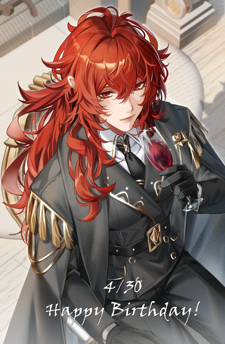 Happy Birthday, Diluc! 🎁🍷🔥
#ディルック生誕祭2025 #Diluc #GenshinImpact