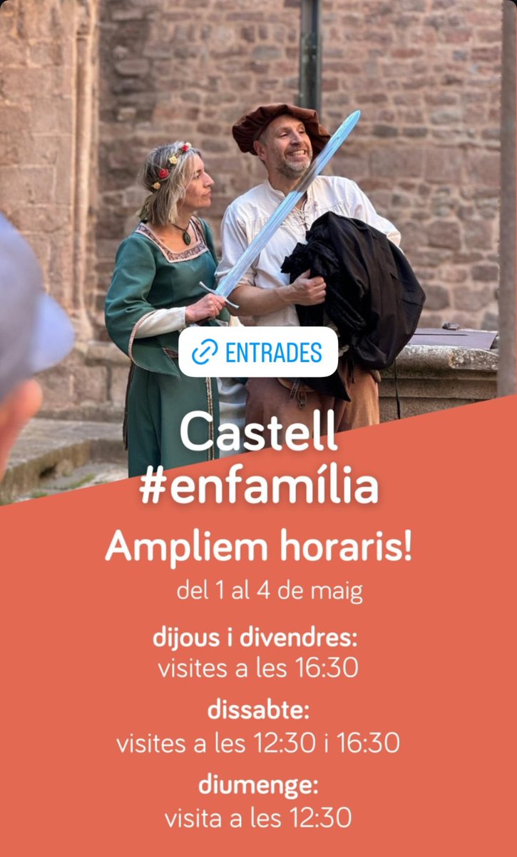 Cardona, la teva història! (@cardonaturisme) on Twitter photo I si vens #enfamília hem programat visites teatralitzades amb <a href="/uduraeteatre/">Udurae Produccions</a> que us encantaran!
Una immersió al patrimoni més espectacular i emocionant! ✨😍 I si vens #enfamília hem programat visites teatralitzades amb <a href="/uduraeteatre/">Udurae Produccions</a> que us encantaran!
Una immersió al patrimoni més espectacular i emocionant! ✨😍