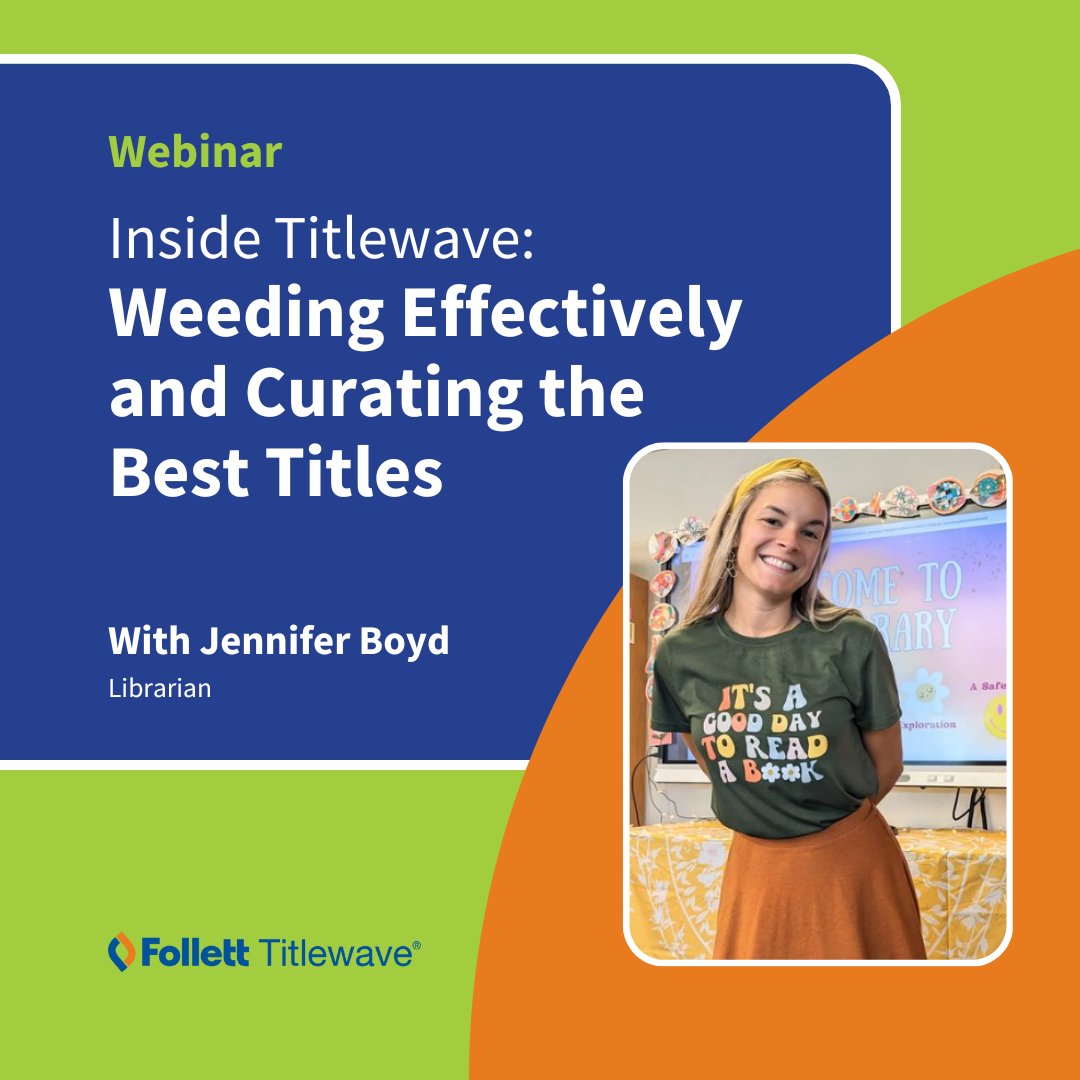 follettcontent's tweet image. Join us for a #ProfessionalDevelopment #LibraryWebinar w/ @littleloudlib. She shares real library challenges, from genrefying to smart weeding &amp;amp; selecting age-appropriate reads.
hubs.ly/Q03kd-tB0

#SchoolLibraries #LibrarianLife #Titlewave #WeLoveLibrarians #FollettContent
