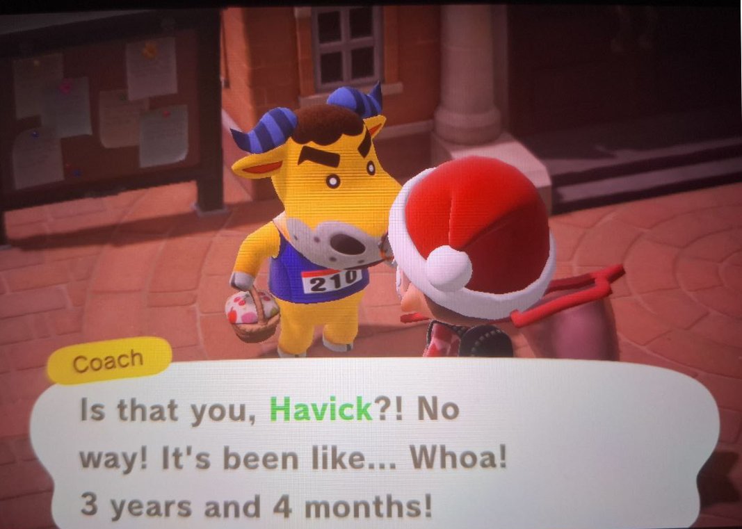 HavickLion's tweet image. 🌿It&apos;s been a while since I picked up my Nintendo Switch, with the power outage I went to play a little and went watch games I hadn&apos;t played in a long time and this happened 😂😂🤣#animalcrossing