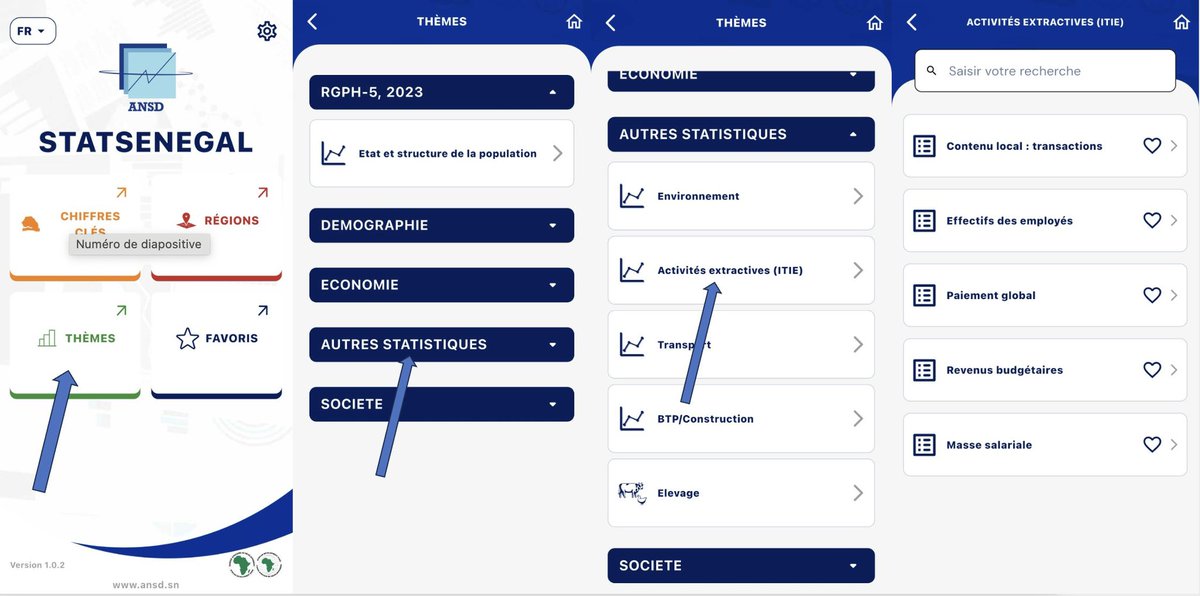 CmdsSenegal's tweet image. La Chambre des Mines félicite l’@Itie_Senegal pour ses avancées en matière de transparence !

Grâce à l’app #STATSENEGAL de l’#ANSD, accédez aux données clés du secteur extractif :
✔ Budget
✔ Emploi
✔ Contenu local
✔ Revenus

Téléchargez ici :
play.google.com/store/apps/det……

#CMDS