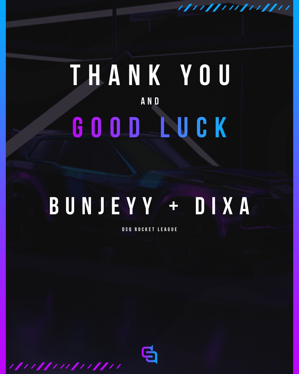We decided to mutually part ways with @Bunjeyy &amp; @Dixarl1

We wish them good luck in the future qualifiers!
