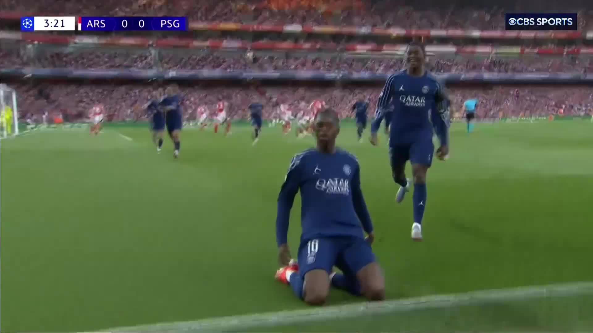 OUSMANE DEMBÉLÉ STUNS THE EMIRATES AFTER JUST 3 MINUTES AND 16 SECONDS 💥😤