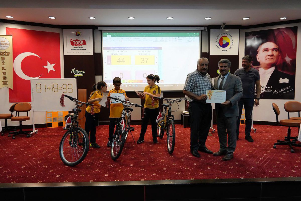 Merhum öğretmen Mehmet Karahan anısına düzenlediğimiz ilkokullar arası Matematik ve Zeka oyunları yarışmasının finalini tamamladık…
Emeği geçen tüm paydaşlarımıza teşekkür ederiz.
 
<a href="/Gaziantep_MEM/">Gaziantep İl Millî Eğitim Müdürlüğü</a> 
<a href="/NizipilceMEM/">Nizip İlçe Milli Eğitim Müdürlüğü</a> 
@Cgnde 
<a href="/faithkurtt/">fatih kurt</a>