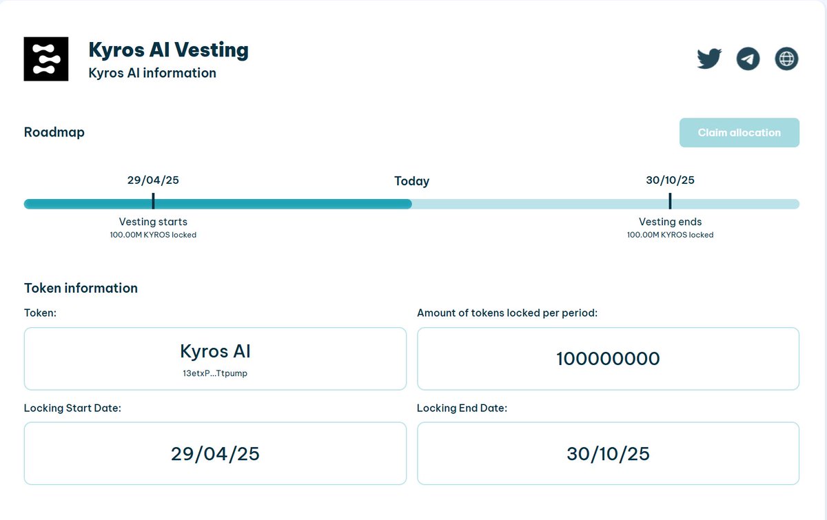 KyrosOnX's tweet image. 100,000,000 tokens officially locked for half a year!
We believe transparency matters.
Ensuring stability, fairness, and long term growth- not temporary hype.
We're building Kyros the right way
#Kyros #Crypto #DeFi