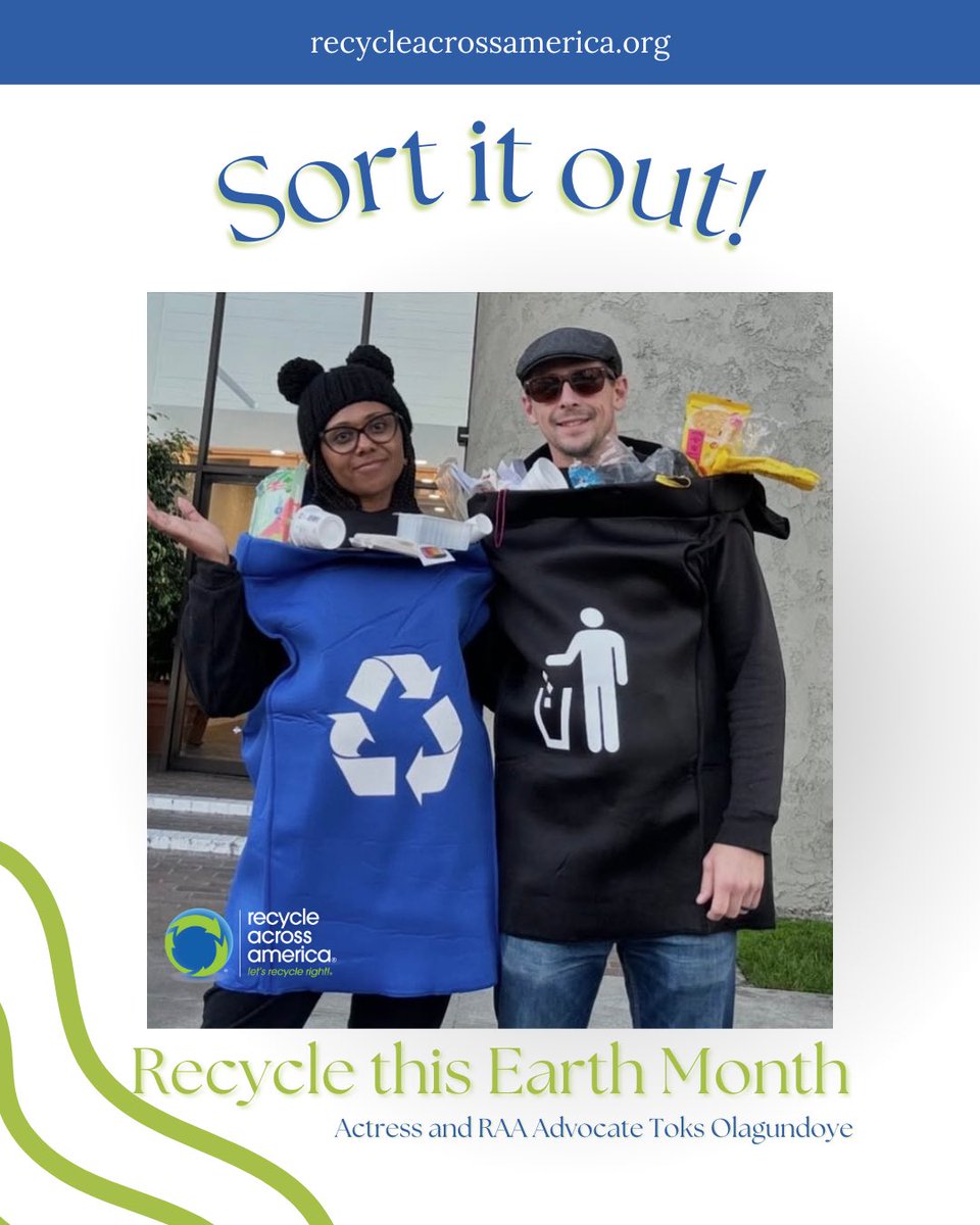 If you have a recycle problem, SORT IT OUT! <a href="/ToksOlagundoye/">Toks Olagundoye</a> has the gear and fun ideas to practice recycling right! What are some creative ways you all remember to separate your recycling? Remember to recycle this Earth Month and every month 🌎🌳♻️ #letsrecycleright